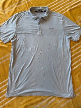 TravisMathew Light Gray Polo Shirt